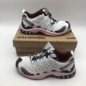 Salomon XA Pro 3D Trail Running Shoes White Black Fairy Tale Men Size 6.5 NEW